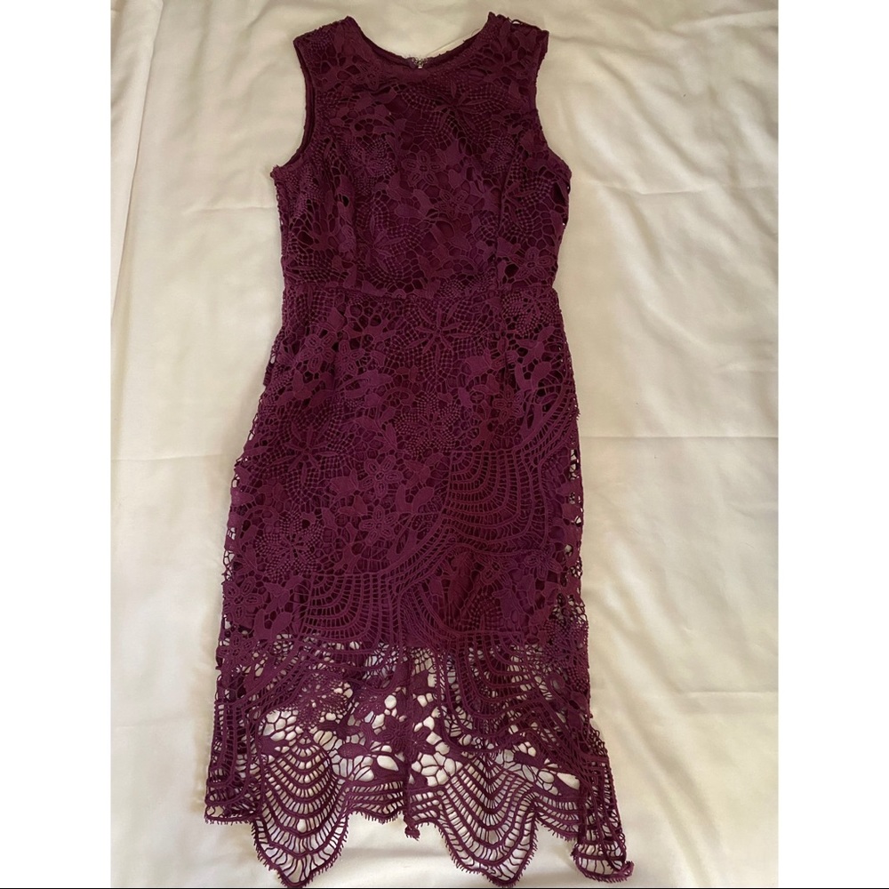 Plum Lace Dress